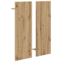 Perchero de pared con estante Roble artesanal 70 x 10 x 90 cm