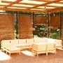 Gartenmöbel 12 Stück und Kissen aus massivem Kiefernholz von vidaXL, Gartensets - Ref: Foro24-3097271, Preis: 938,91 €, Rabat...