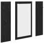 Perchero de pared Roble negro 96 x 1.5 x 90 cm