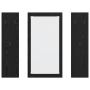 Perchero de pared Roble negro 96 x 1.5 x 90 cm
