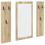 Perchero de pared Roble Sonoma 96 x 1.5 x 90 cm