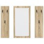 Perchero de pared Roble Sonoma 96 x 1.5 x 90 cm