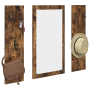 Perchero de pared Roble ahumado 96 x 1.5 x 90 cm