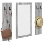 Perchero de pared Gris sonoma 96 x 1.5 x 90 cm