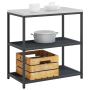 Estante de almacenamiento de cocina Antracita 60 x 50 x 92 cm