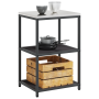 Estante de almacenamiento de cocina Negro 60 x 50 x 92 cm Acero