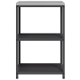 Estante de almacenamiento de cocina Negro 60 x 50 x 92 cm Acero