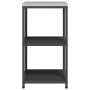 Estante de almacenamiento de cocina Negro 60 x 50 x 92 cm Acero