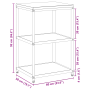 Estante de almacenamiento de cocina Negro 60 x 50 x 92 cm Acero