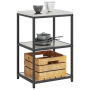 Estante de almacenamiento de cocina Plateado 60 x 50 x 92 cm
