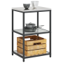 Estante de almacenamiento de cocina Plateado 60 x 50 x 92 cm
