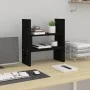 Monitorständer aus massivem schwarzem Kiefernholz (39–72 x 17 x 43 cm). von vidaXL, Computersockel und -erhöhungen - Ref: For...