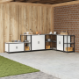 Estante de almacenamiento de cocina Blanco 60 x 50 x 92 cm