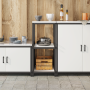 Estante de almacenamiento de cocina Blanco 60 x 50 x 92 cm