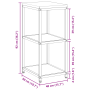 Estante de almacenamiento de cocina Blanco 60 x 50 x 92 cm