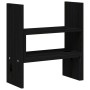 Solid black pine wood monitor stand (39-72)x17x43 cm by vidaXL, Computer bases and risers - Ref: Foro24-814013, Price: 23,64 ...