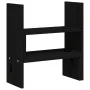 Solid black pine wood monitor stand (39-72)x17x43 cm by vidaXL, Computer bases and risers - Ref: Foro24-814013, Price: 23,38 ...