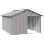 Graue Hundehütte aus verzinktem Stahl, 116,5 x 153 x 81,5 cm von vidaXL, Hundehütten - Ref: Foro24-171543, Preis: 116,24 €, R...