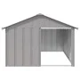 Graue Hundehütte aus verzinktem Stahl, 116,5 x 153 x 81,5 cm von vidaXL, Hundehütten - Ref: Foro24-171543, Preis: 116,24 €, R...