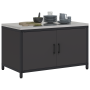 Gabinete de Almacenamiento para Cocina Negro 60 x 50 x 92 cm