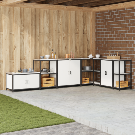 Gabinete de Almacenamiento para Cocina Blanco 60 x 50 x 92 cm