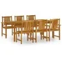 Juego de comedor de jardín 7 piezas madera maciza de acacia de vidaXL, Conjuntos de jardín - Ref: Foro24-3098680, Precio: 617...