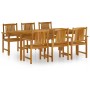 Juego de comedor de jardín 7 piezas madera maciza de acacia de vidaXL, Conjuntos de jardín - Ref: Foro24-3098680, Precio: 630...