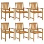 Garten-Essgruppe 7-teilig aus massivem Akazienholz von vidaXL, Gartensets - Ref: Foro24-3098680, Preis: 629,93 €, Rabatt: %