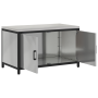 Gabinete de Almacenamiento para Cocina Plateado 60 x 50 x 92 cm