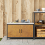 Gabinete de Almacenamiento para Cocina Oxidado 60 x 50 x 92 cm