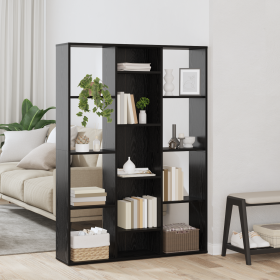 Separador de habitaciones Roble negro 100 x 24 x 140 cm