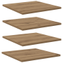 Tableros de estantería de, 4 piezas, roble, 40x40x1.5 cm, madera