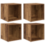 Gabinetes para TV - 4 pcs Madera Vieja - 37 x 35 x 37 cm -