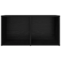 Gabinete de TV Roble negro Madera contrachapada