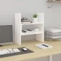 Solid white pine wood monitor stand (39-72)x17x43 cm by vidaXL, Computer bases and risers - Ref: Foro24-814010, Price: 27,23 ...