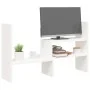 Monitorständer aus massivem Kiefernholz weiß (39-72)x17x43 cm von vidaXL, Computersockel und -erhöhungen - Ref: Foro24-814010...