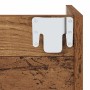 Armarios de zapato de pared Madera antigua 60 x 18 x 60 cm