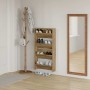 Armarios de zapato de pared 2 pcs Roble artisan 60 x 18 x 60 cm