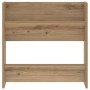 Armarios de zapato de pared 2 pcs Roble artisan 60 x 18 x 60 cm
