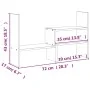 Monitorständer aus massivem Kiefernholz weiß (39-72)x17x43 cm von vidaXL, Computersockel und -erhöhungen - Ref: Foro24-814010...