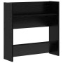 Armarios de zapato de pared 2 pcs Roble negro 60 x 18 x 60 cm