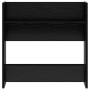 Armarios de zapato de pared 2 pcs Roble negro 60 x 18 x 60 cm