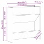 Armarios de zapato de pared 2 pcs Roble negro 60 x 18 x 60 cm