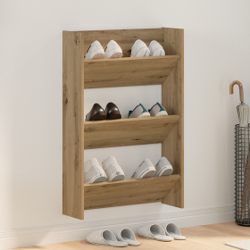 Armarios de zapato de pared Roble artisan 60 x 18 x 60 cm