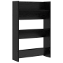Armarios de zapato de pared Roble negro 60 x 18 x 60 cm
