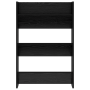 Armarios de zapato de pared Roble negro 60 x 18 x 60 cm