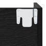 Armarios de zapato de pared Roble negro 60 x 18 x 60 cm