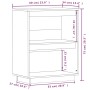 Konsolentisch aus massivem Kiefernholz schwarz 60x34x75 cm von vidaXL, Sideboards - Ref: Foro24-813823, Preis: 47,08 €, Rabat...