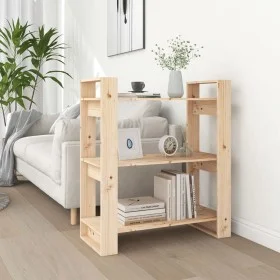 Solid pine wood shelf/space divider 80x35x91 cm by vidaXL, Bookcases and shelves - Ref: Foro24-813899, Price: 60,22 €, Discou...