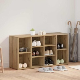 Banco para zapatos con estante Otro Roble artisan 103 x 30 x 55